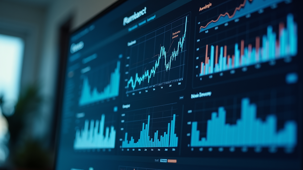 Eye-level view of a digital dashboard displaying workforce analytics