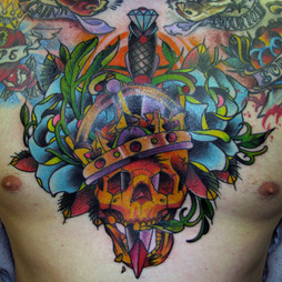 Japanese Tattoo, Pacific Ave. Tattoo, Aldersyde Tattoo, Color Tattoo, Ten Speed Tattoo, Deadly Tattoo