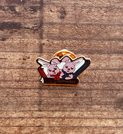 かわいいフランスのヴィンテージピンズ。うさぎのピンズ。PINS