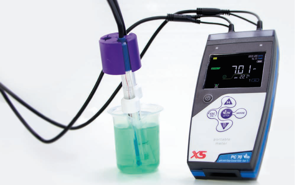 XS Instrument PC 70 Vio + 201 T DHS pH Elektrotu + 2301 T İletkenlik Hücresi