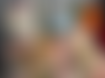 tubs of ice cream overflowing with toppings