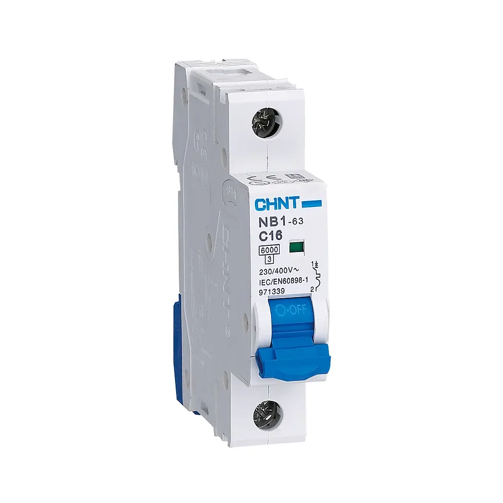 Interruptor de circuito en miniatura 1 polo 2A Mod. NB1-63 2A Marca Chint