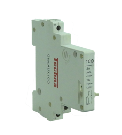 Contacto auxiliar SPDT, Un polo, dos tríos Mod. AUX1CO Marca. Altech