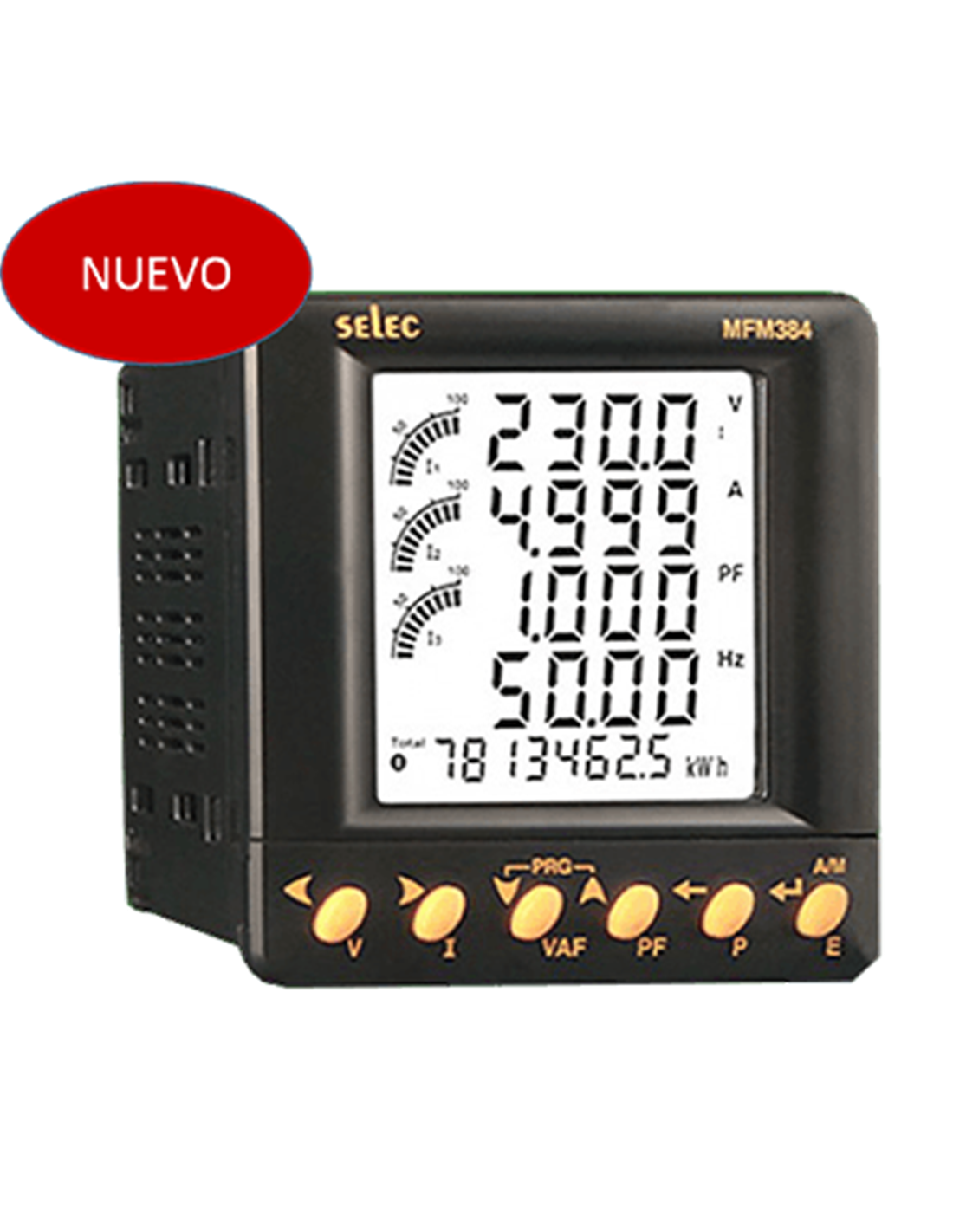 Medidor Multifunción Sin Comunicación Mod. MFM384 / MFM374 Marca. Altech