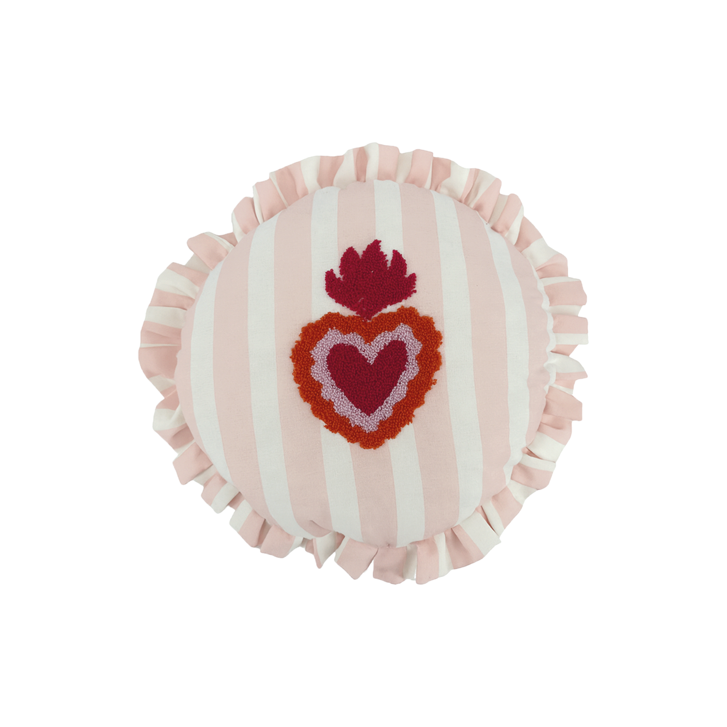 Trattoria Heart Cushion – Pink