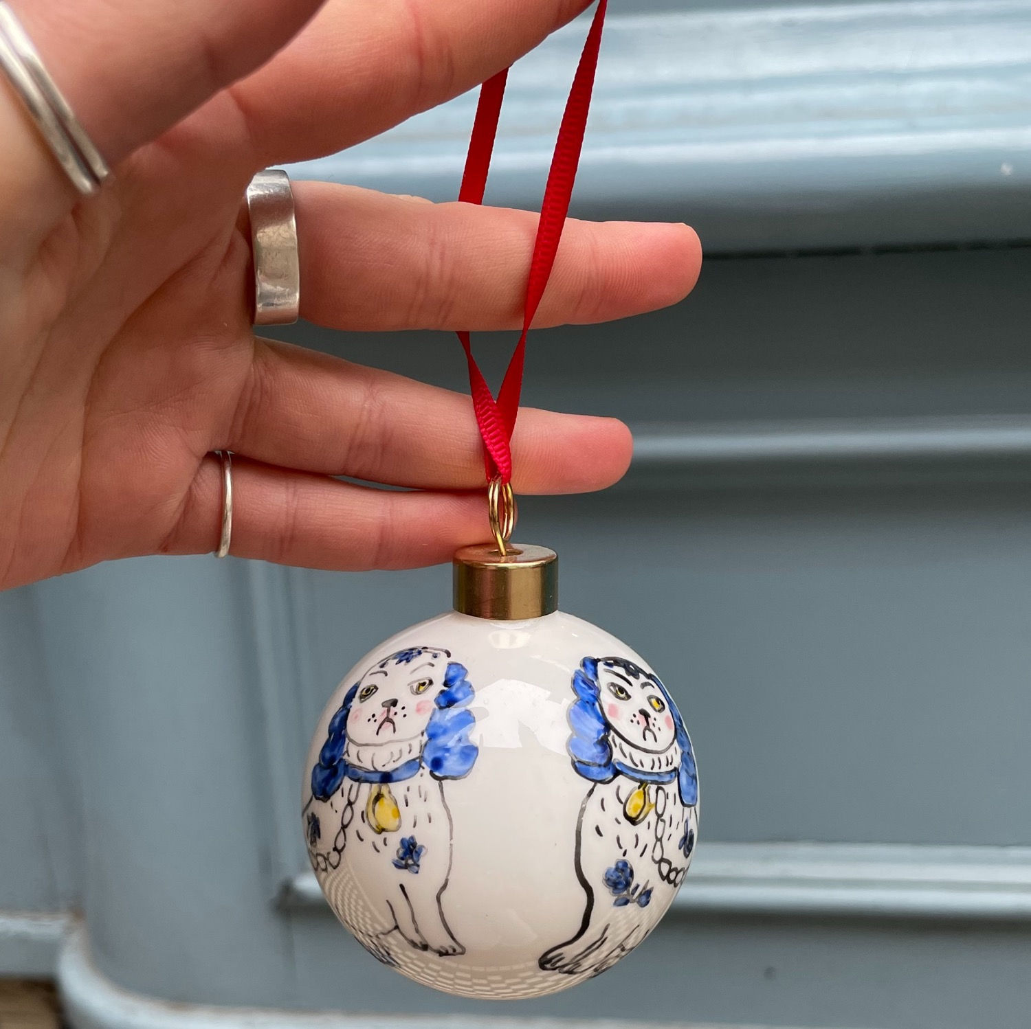 Naori Dog Xmas Baubles