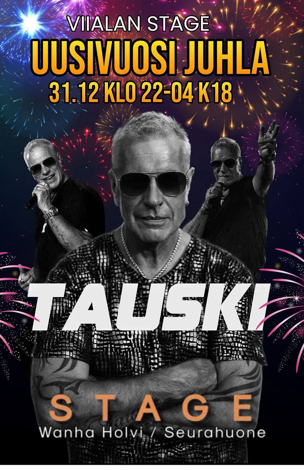 Tauski, uusivuosi, Stage, yläkerta