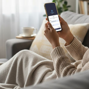 A patient using TouchPoints.health on their phone