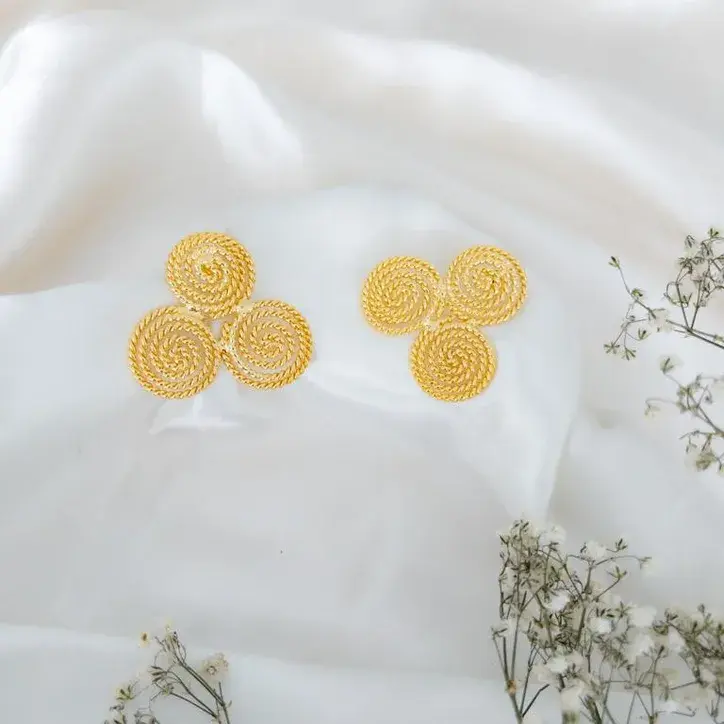 Spiral Stud Earrings