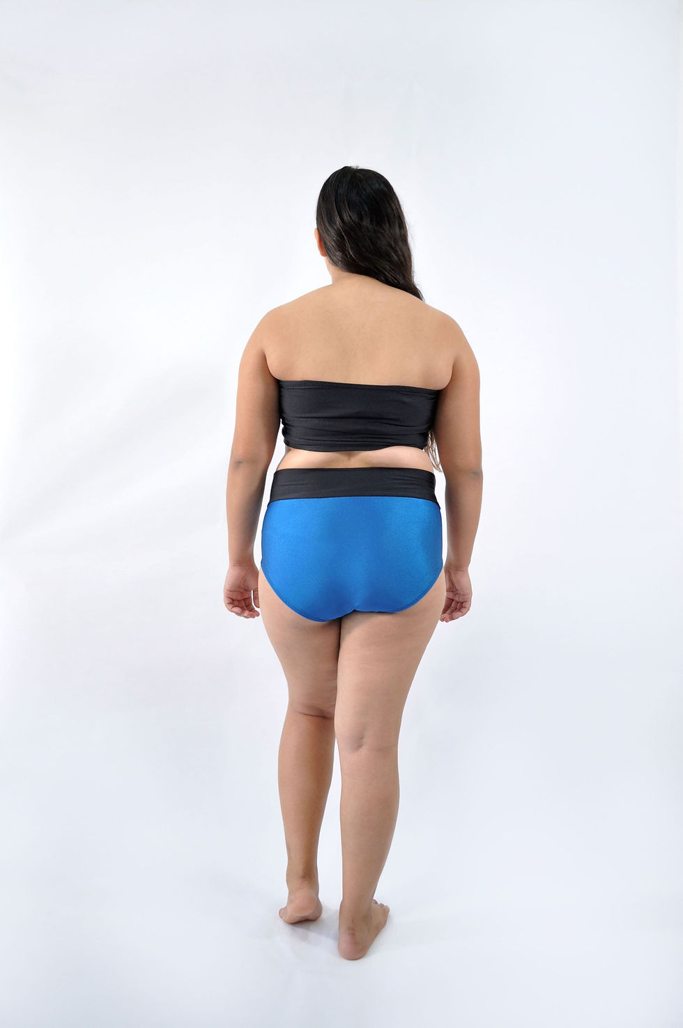 Thumbnail: Black High Waist Swimsuit