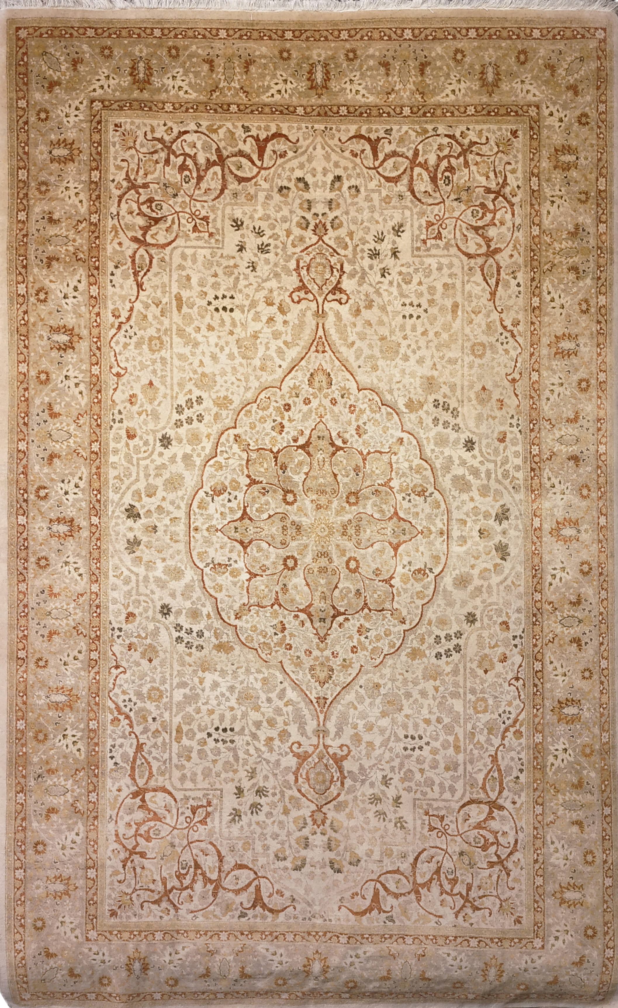 9'5" x 6'3" Handmade Traditional Pak Mogul - 1395-220