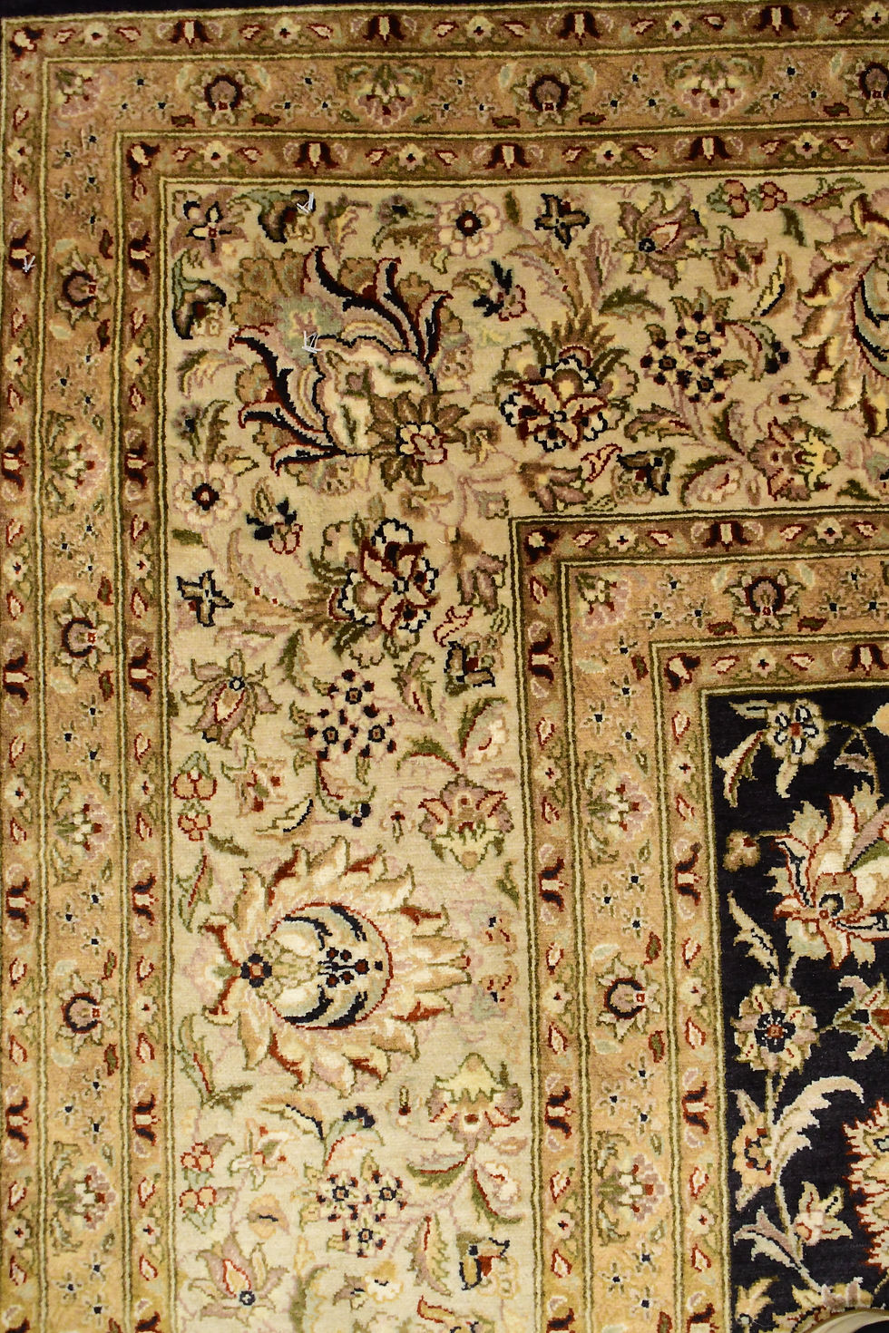Thumbnail: 9x12 Handmade Wool Fine Pak Kashan All-Over-Design - 1433-416