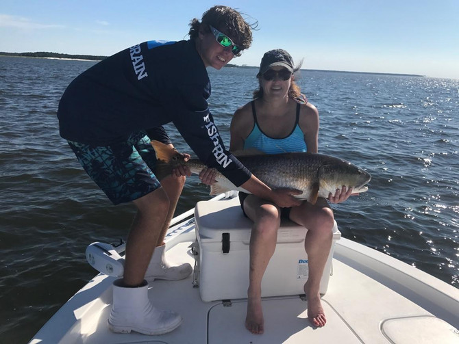 Giant Redfish are on the Neuse River!