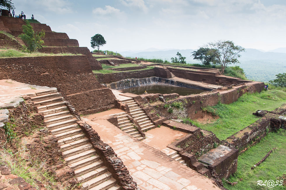 Sigiriya : Le palais de Kassapa.