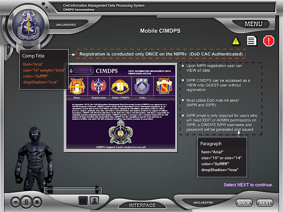 CAOS DESCRIPTION PAGE