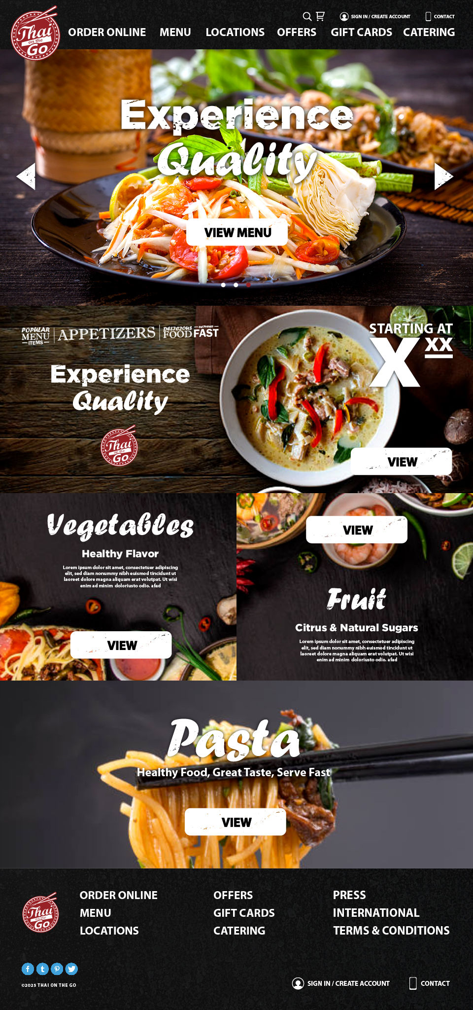Thai On The Go | Web UI