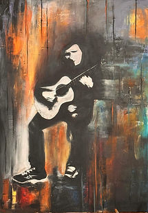 Meine Werke (Melancholisch) Acrylfarbe auf Leinwand H;100 B;70cm 2025.JPG