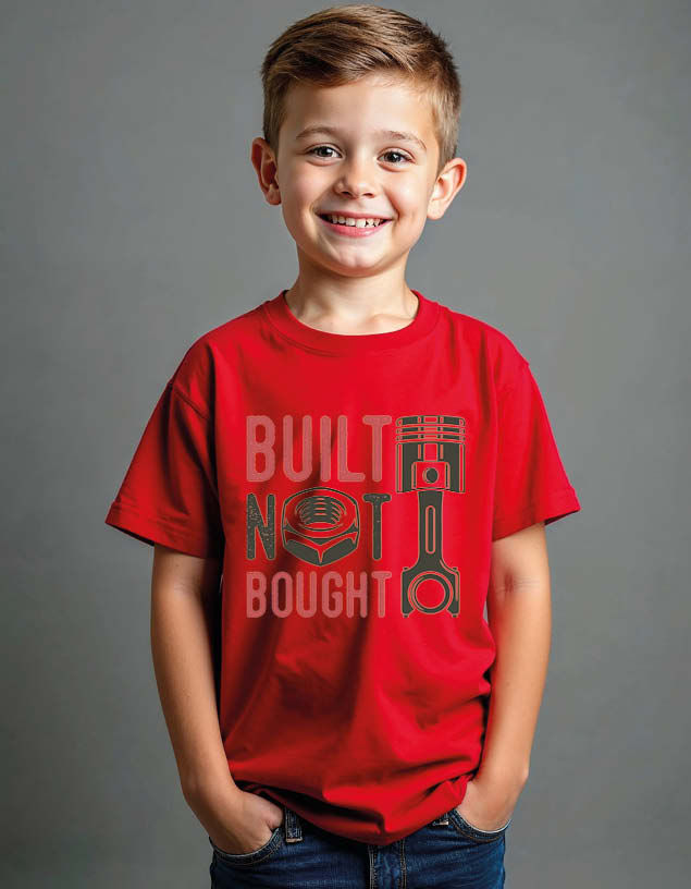 Thumbnail: Built not bought Unisex Printed Graphic T-shirt
