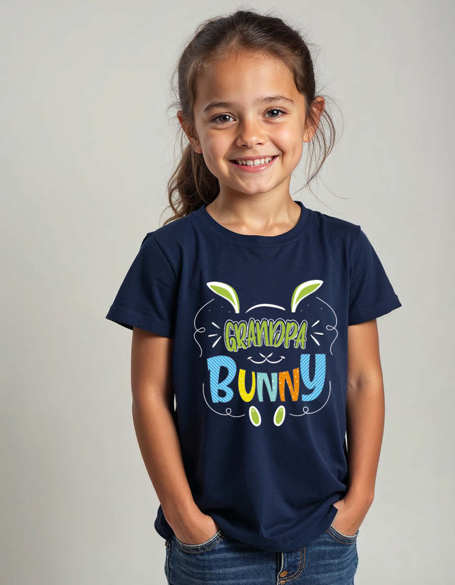 Thumbnail: grandpa bunny Casual Unisex Printed Graphic T-Shirt for Mens,Womens & Kids