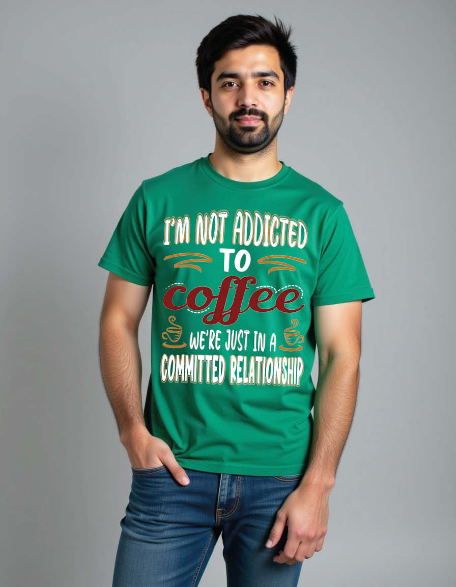 i'm not addicted to coffee we're just in a committed relationship Unisex Tees