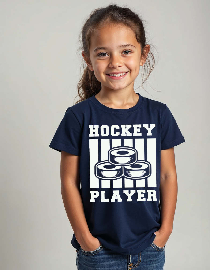 Thumbnail: hockey player Unisex Printed Graphic T-Shirt For Mens, Womens & Kids