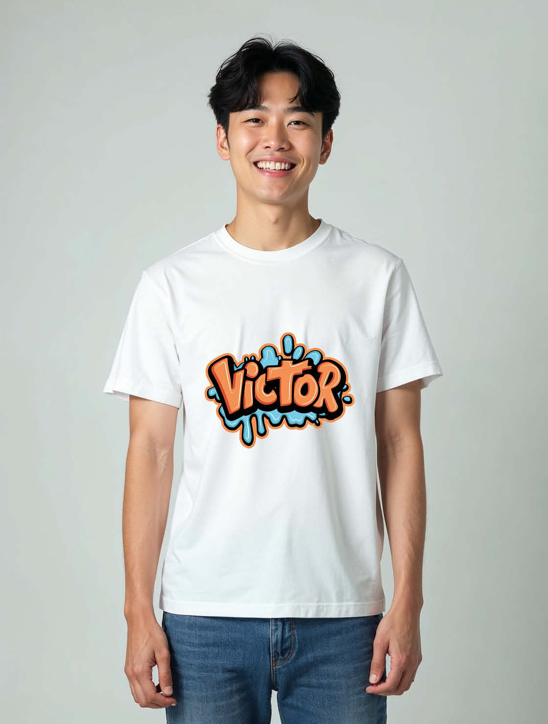 Victor Unisex Printed Graphic T-Shirt for mens ,womens, and kids