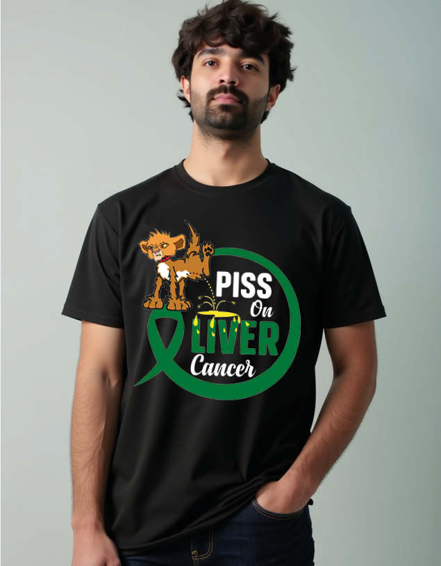 piss on liver cancer Unisex Printed Graphic T-Shirt For Mens Womens & Kids