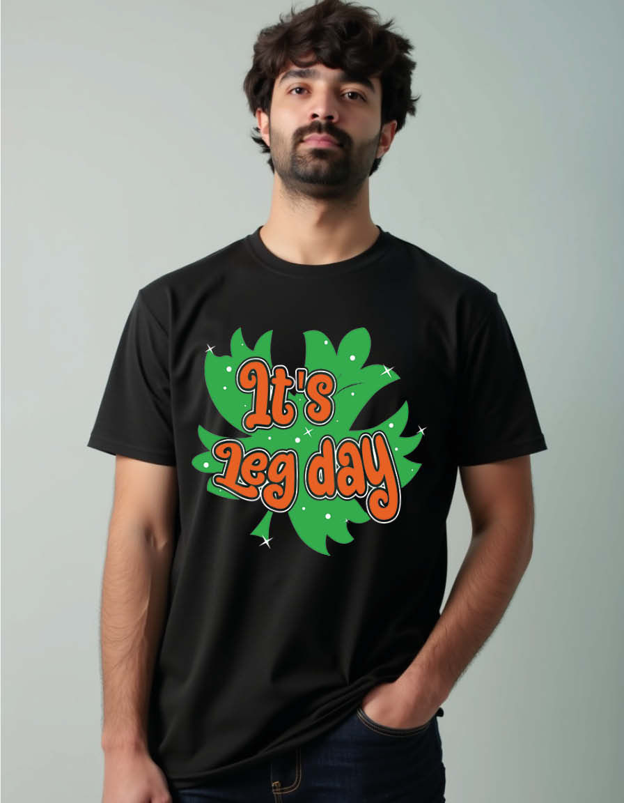 Thumbnail: it's leg day Unisex Printed Graphic T-Shirt For Mens, Womens & Kids