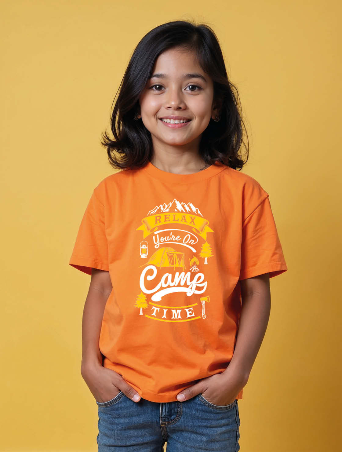 relax you're on camp time Unisex Printed Graphic T-Shirt For Women, Men & Kids
