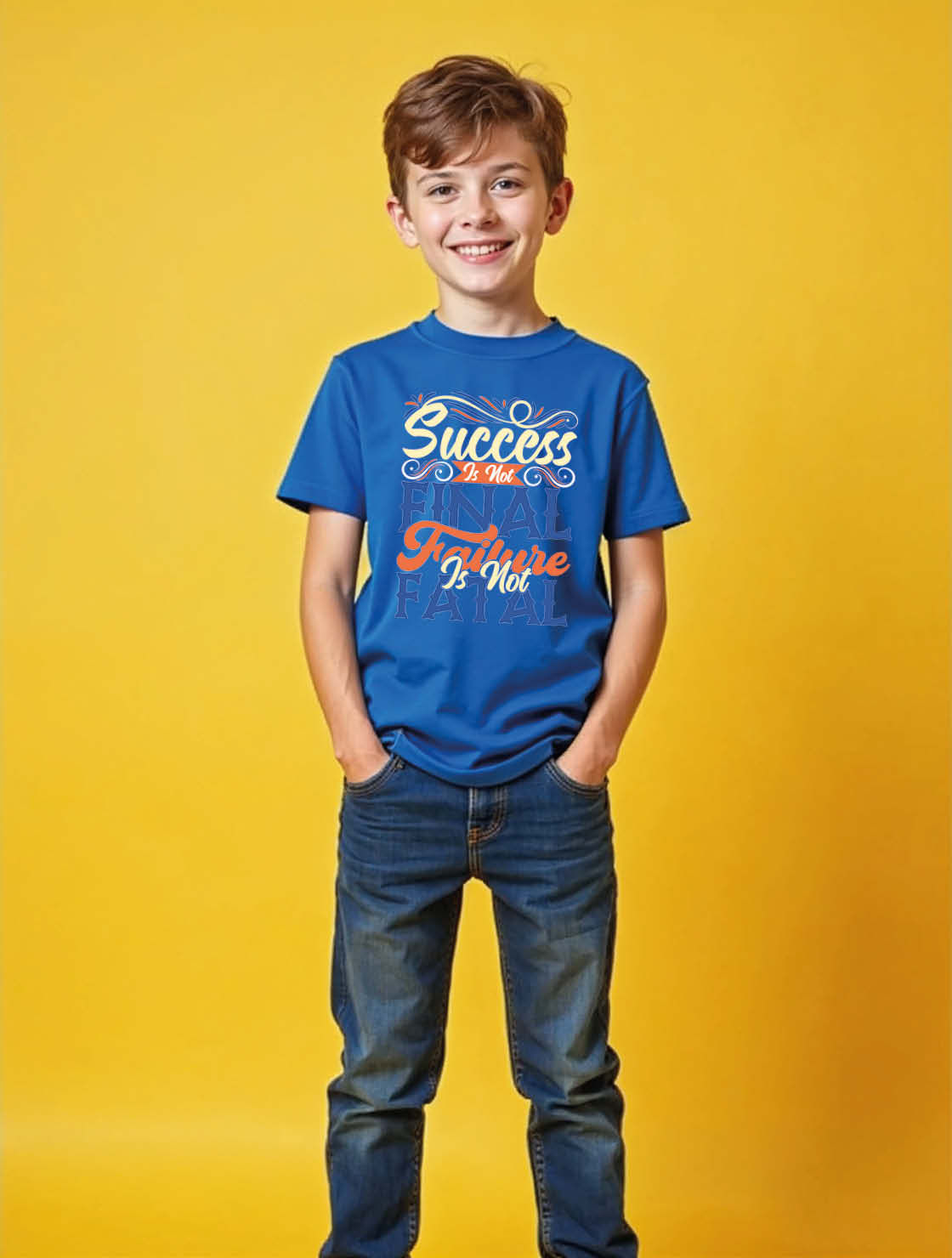 success is not final failure is not fatal Unisex Printed Graphic T-Shirt