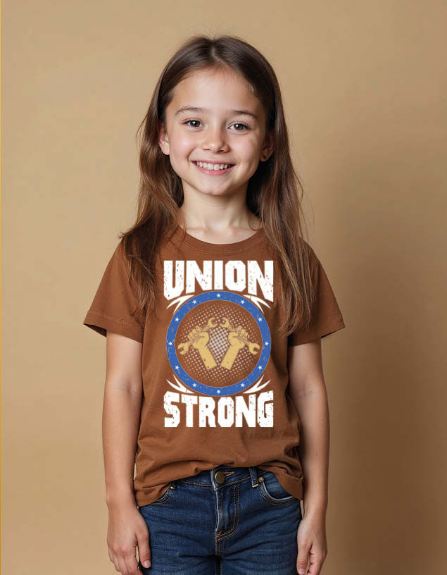 Thumbnail: union strong Unisex Printed Graphic T-Shirt For Mens Womens & Kids