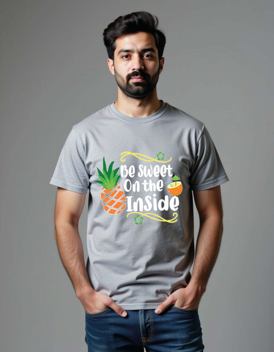 Thumbnail: be sweet on the inside Unisex Printed Graphic T-Shirt for Mens,Womens & Kids