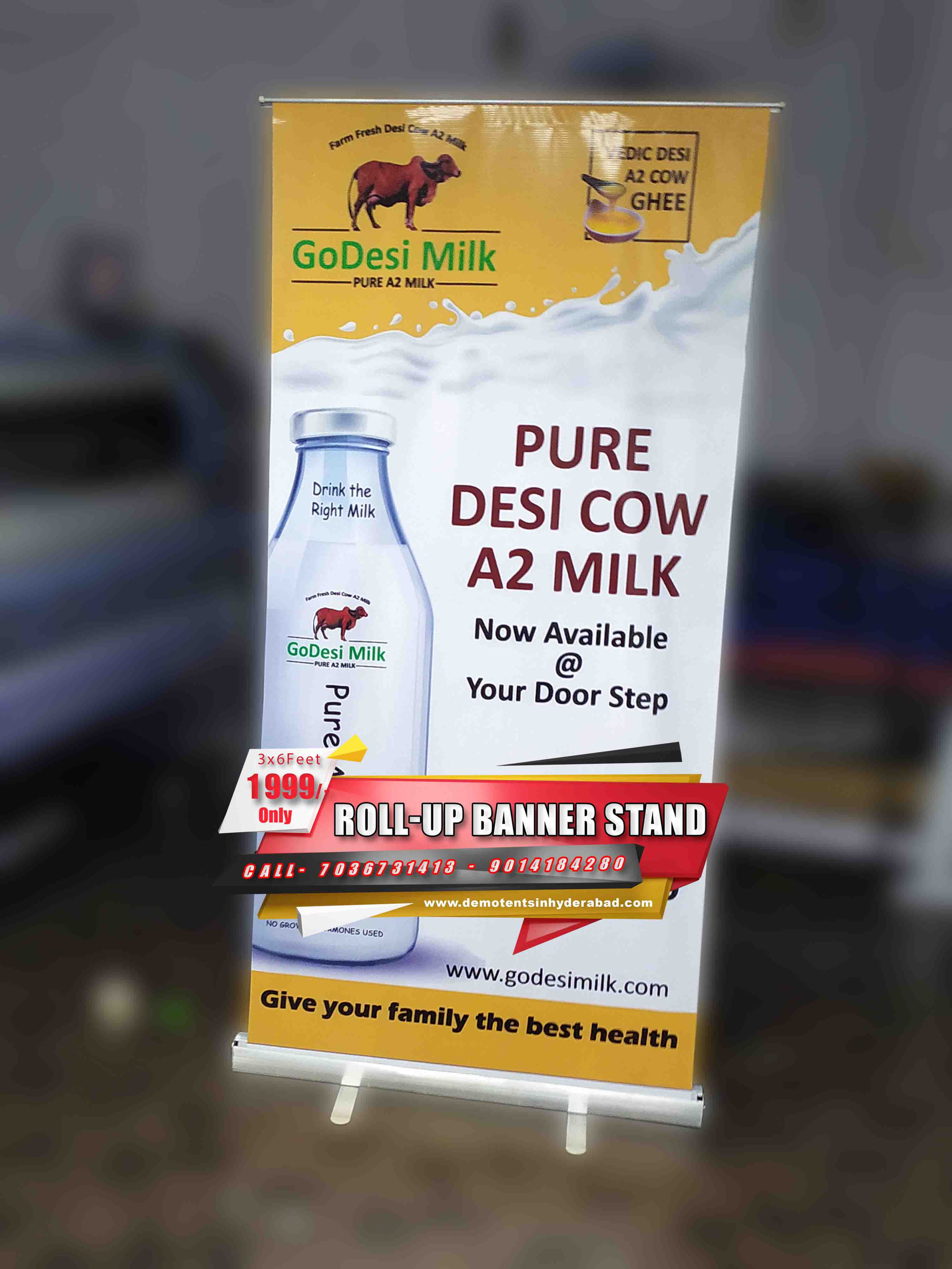 banner stand in Rajamahendravaram