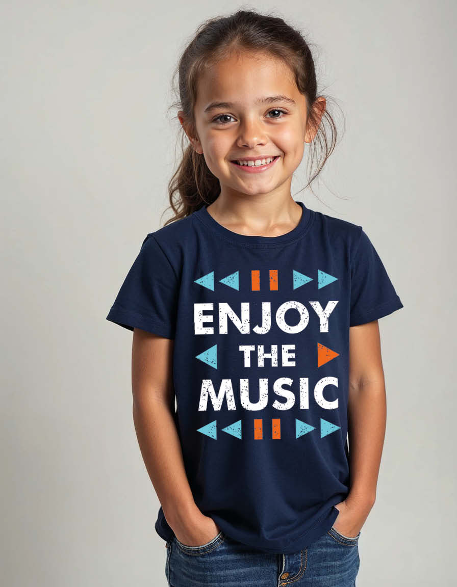 Thumbnail: Enjoy the music Unisex Printed Graphic T-shirt