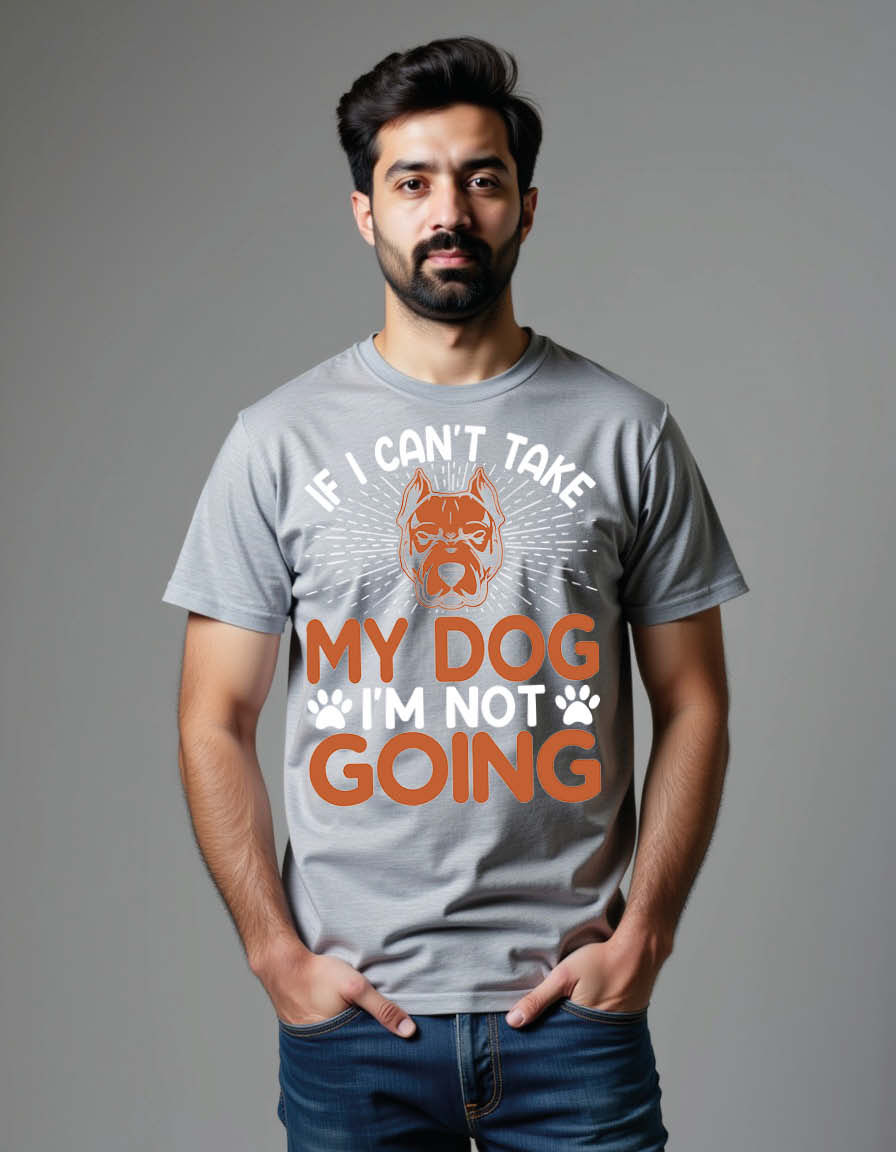 Thumbnail: if i can't take my dog i'm not going Unisex Printed Graphic T-Shirt