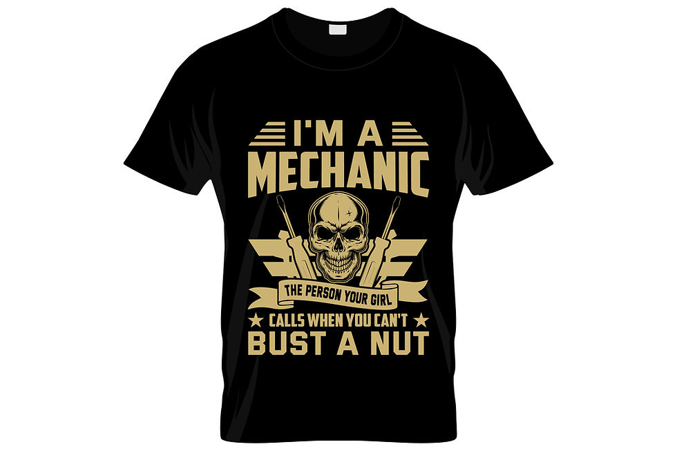 Thumbnail: im a mechanic calls when you cant  buts a nut    graphic t shirt.