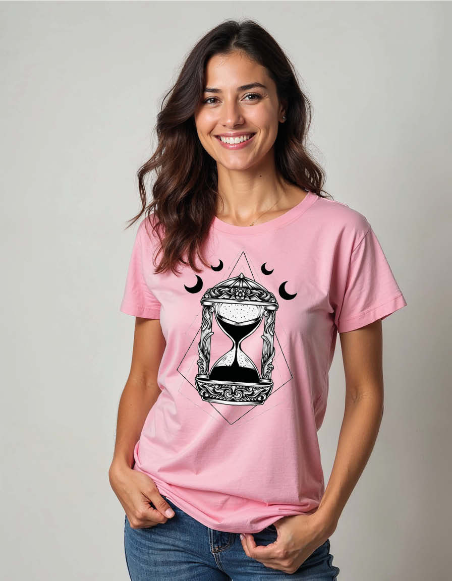 Celestial Hourglass Unisex Printed Graphic T-Shirt For Mens, Womens & Kids