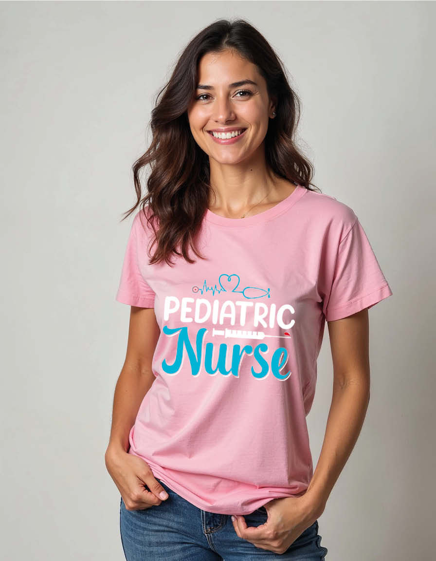 Thumbnail: pediatric nurse Unisex Printed Graphic T-Shirt For Mens, Womens & Kids