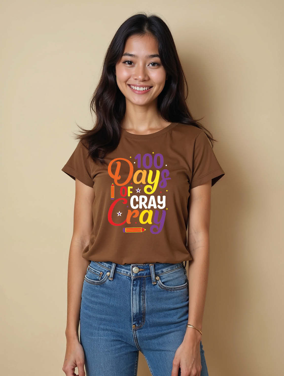 100 days of cray Unisex Printed Graphic T-Shirt For Mens Womens & Kids