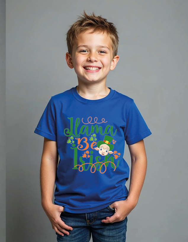 Thumbnail: Llama Be Irish Unisex Printed Graphic T-Shirt For Mens Womens & Kids