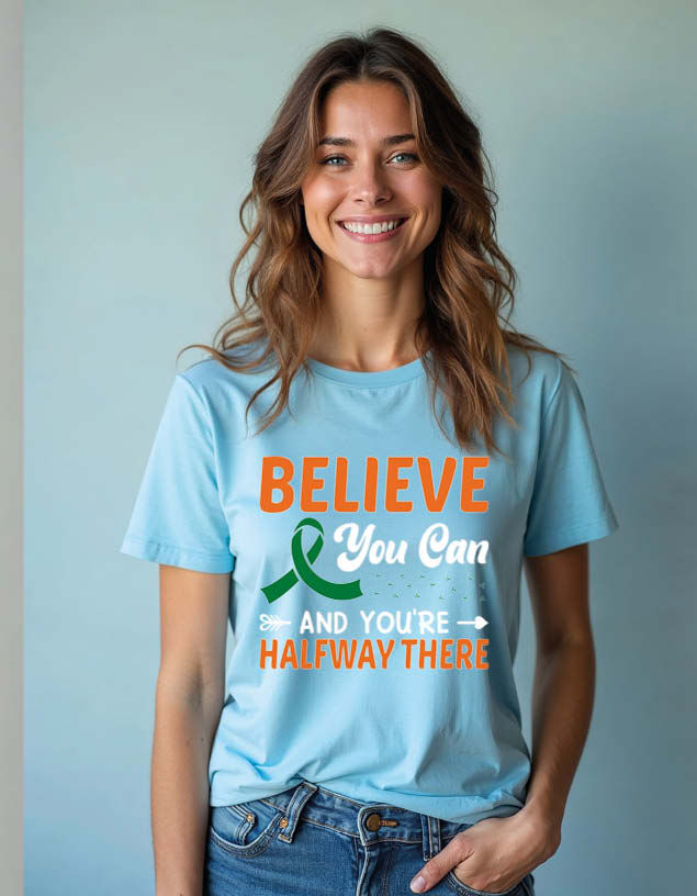 Thumbnail: believe you can and you're halfway there Unisex Printed Graphic T-Shirt