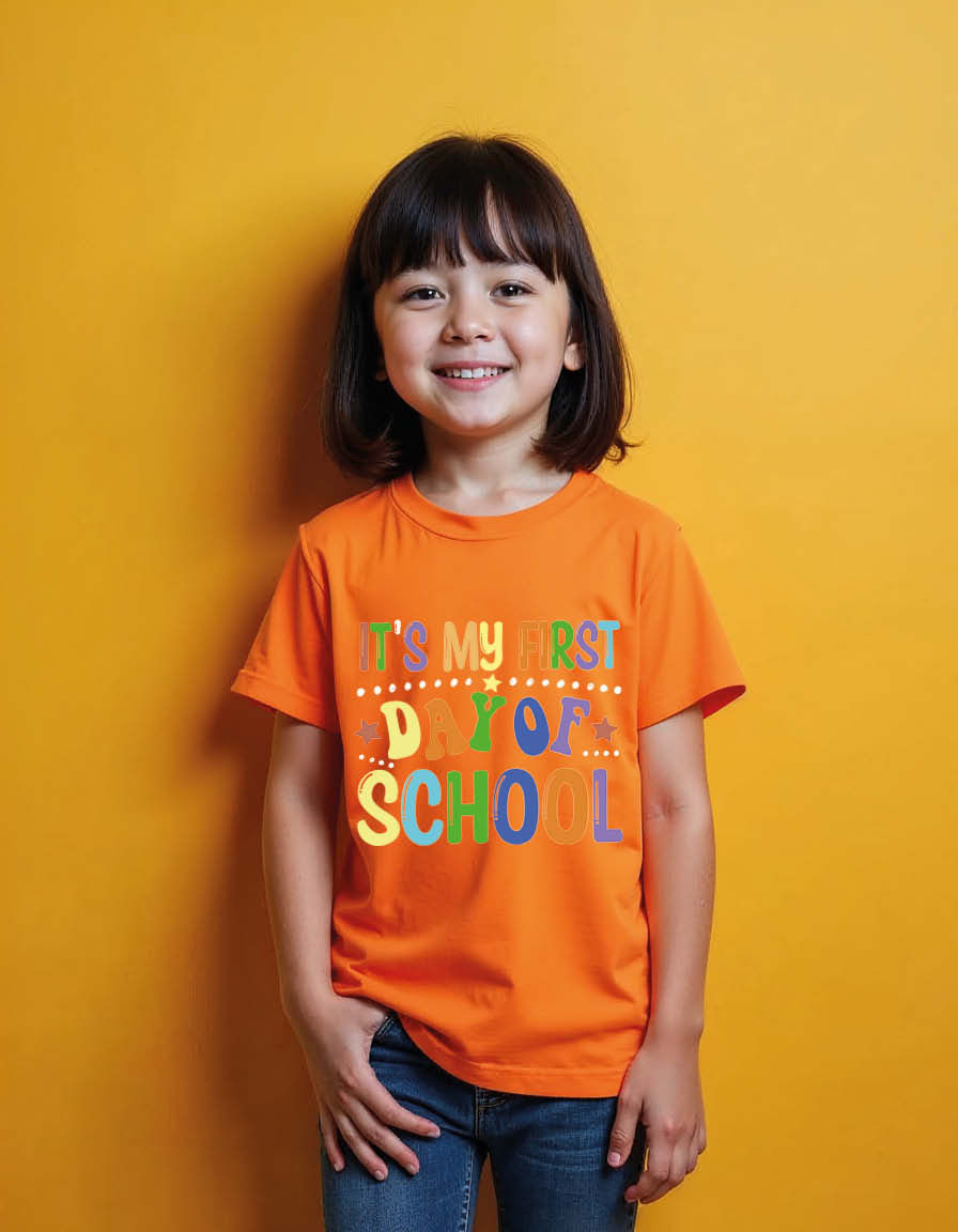 Thumbnail: it's my first day of school Unisex Printed Graphic Tees For Mens, Womens & Kids