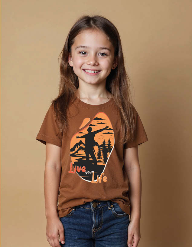 Thumbnail: live your life Unisex Printed Graphic T-Shirt For Mens Womens & Kids