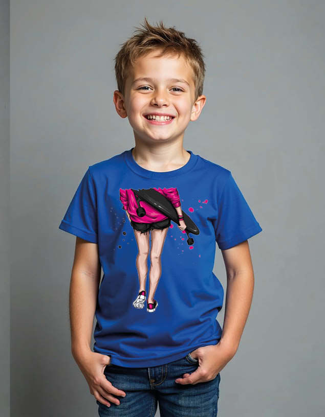 Skateboarder Legs Unisex Printed Graphic T-Shirt for Mens,Womens & Kids