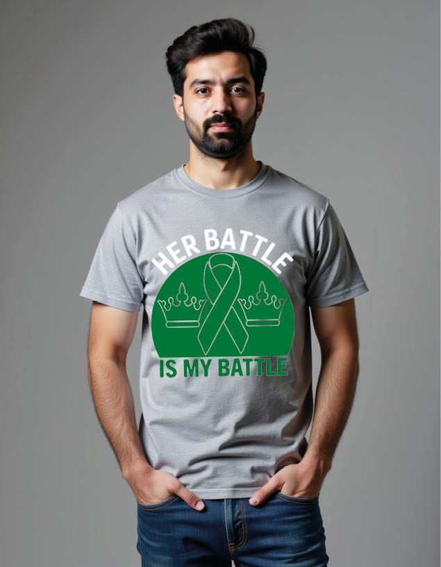 her battle is my battle Unisex Printed Graphic T-Shirt For Mens Womens & Kids