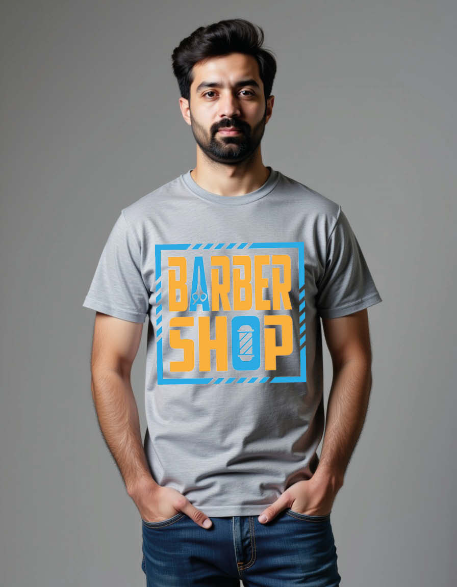 Thumbnail: baeber shop  Vintage Casual Unisex Graphic T-Shirt For Mens,Womens & Kids