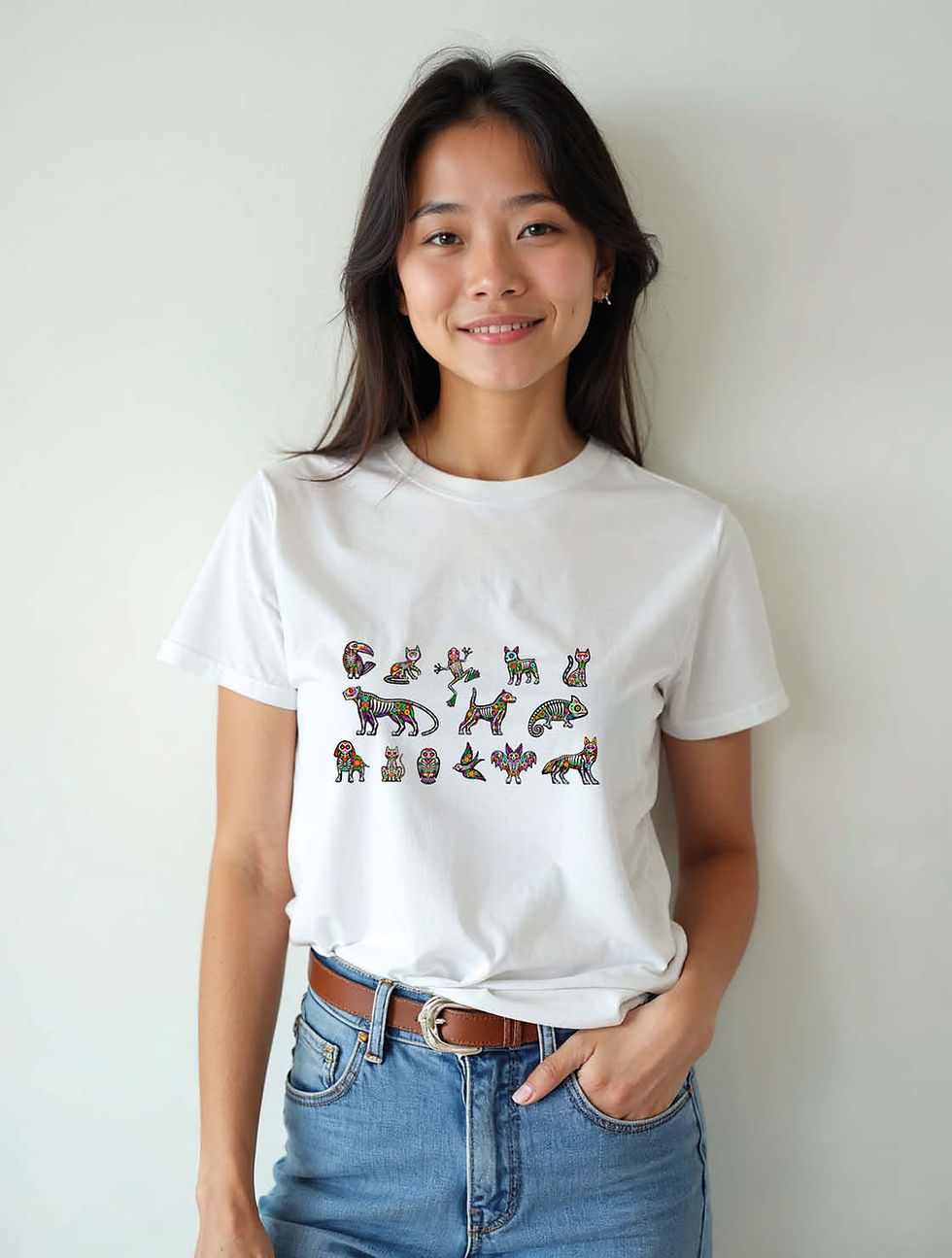 Cute Cartoon Animal Alphabet Unisex Printed Graphic T-Shirt For Women, Men & Kid