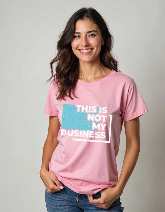 Thumbnail: this is not my business Unisex Printed Graphic T-Shirt For Mens Womens & Kids