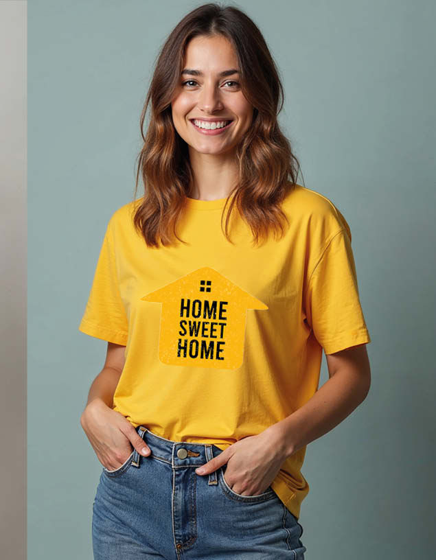 Thumbnail: home sweet home Unisex Printed Graphic T-Shirt For Mens Womens & Kids