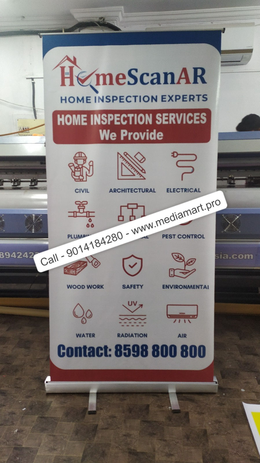 Roll Up Standee for Interior Design Firms in Sanathnagar Hyderabad